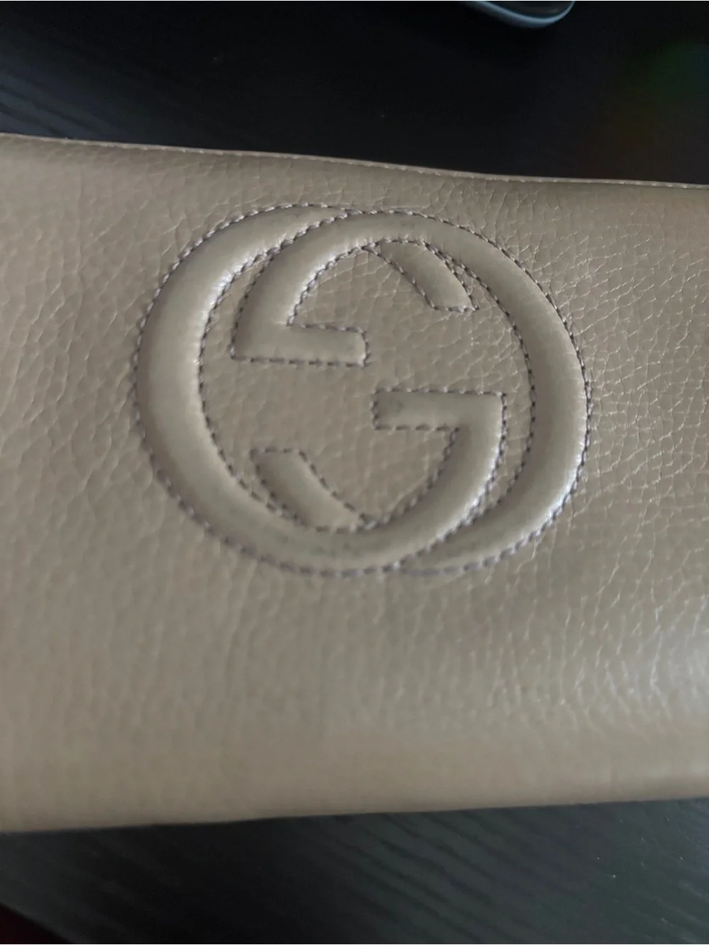 Gucci Soho Leather Zip Around Wallet - Beige with COA - Picture 4 of 13